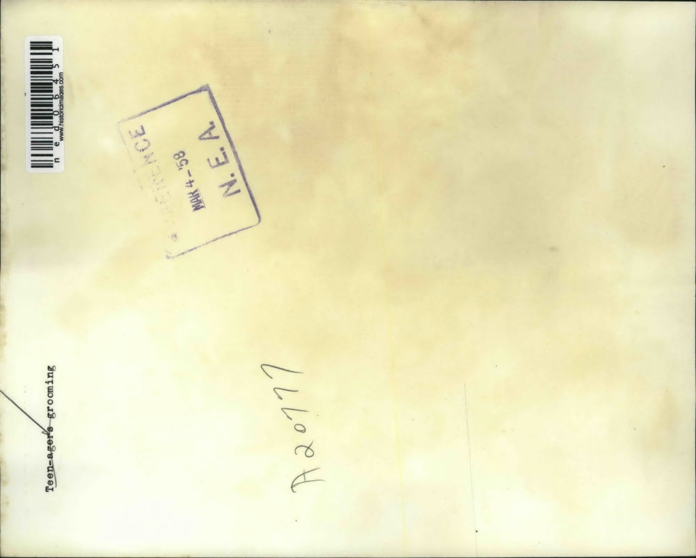 1958 Press Photo A teenage girl grooming - ned06451