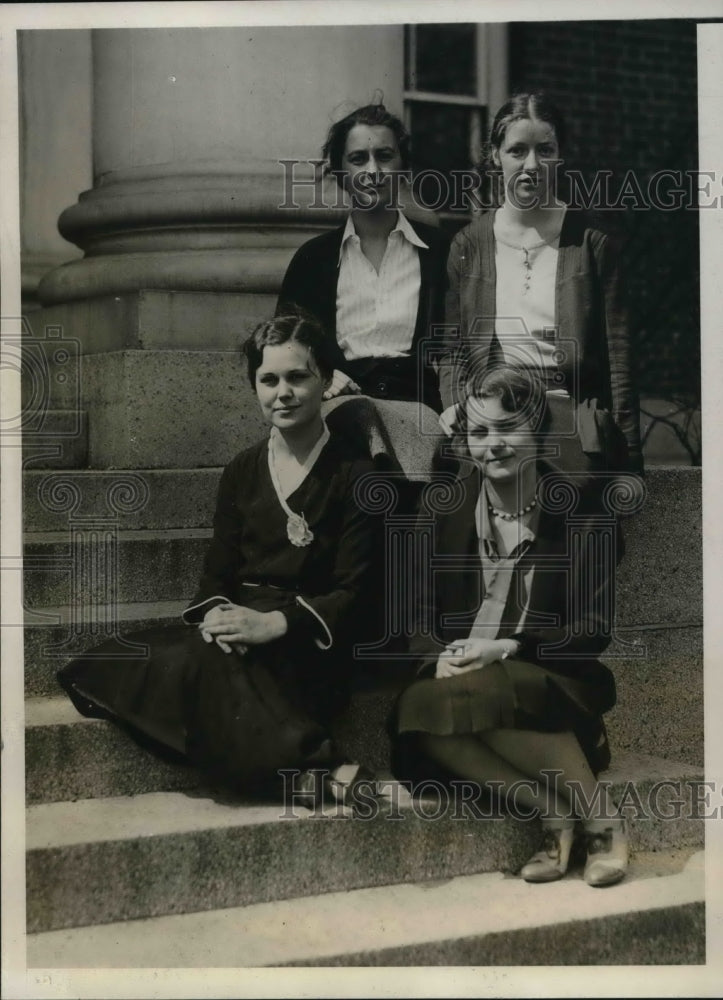 1931 Press Photo Student Officers Lanagan, Ruggles, Jenkins, and Driscoll