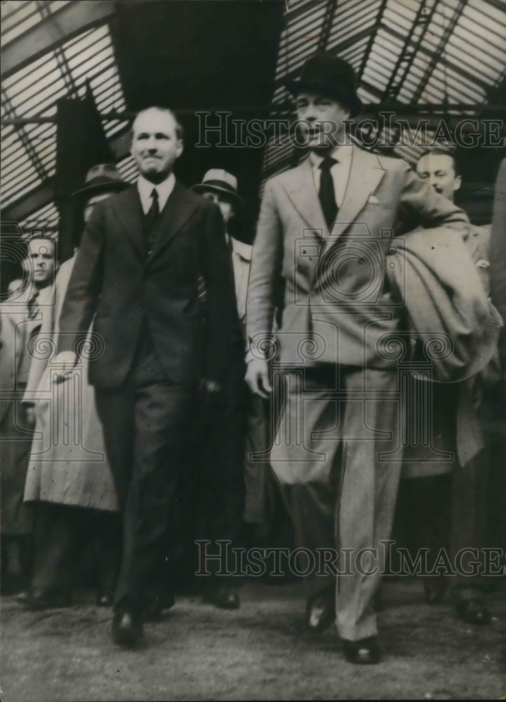 1936 Press Photo King Edward pass through Zurich on his way home