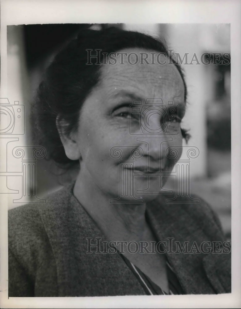 1948 Press Photo Dr. Maria Ascher of Europe