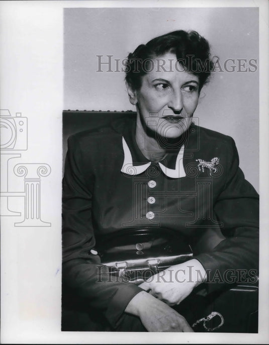 1954 Press Photo Portrait of Mrs. Margaret Adams