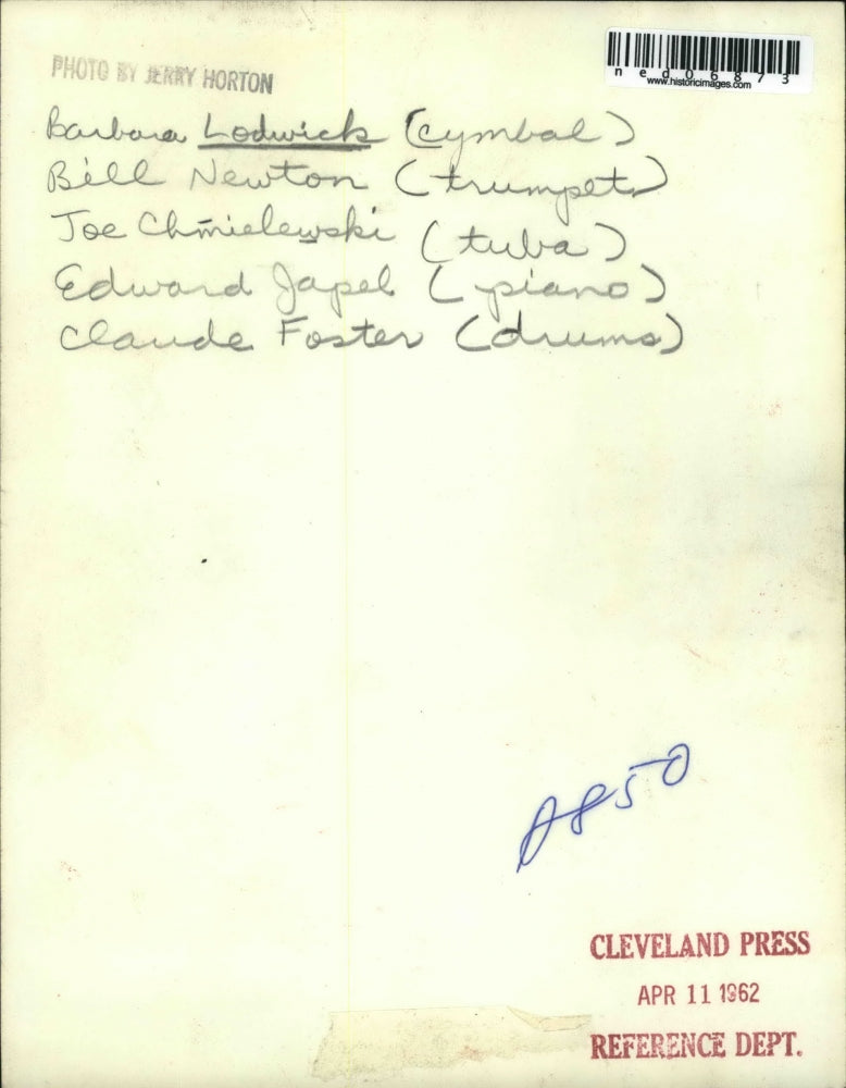 1962 Press Photo Band Rehearsals - ned06873