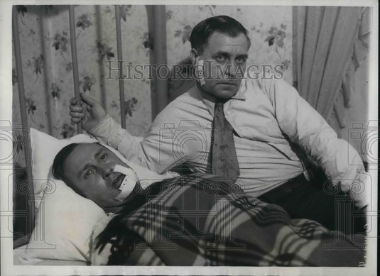 1933 Press Photo James Alderman & his brother Pres John victims of mine war