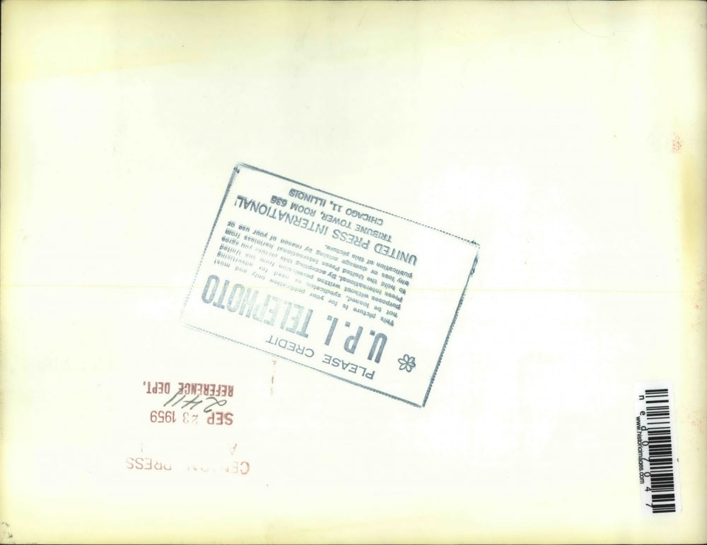 1959 Press Photo Washington Van Cliburn greets wife of Soviet Premier