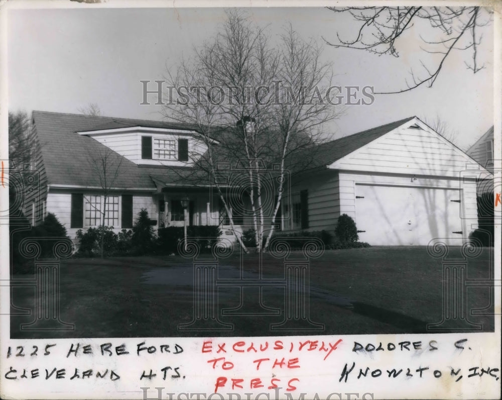 1966 Press Photo 1225 Hereford Ave home in Cleveland Ohio