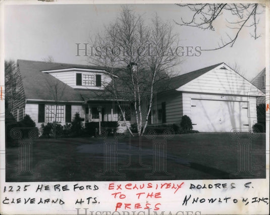 1966 Press Photo 1225 Hereford Ave home in Cleveland Ohio