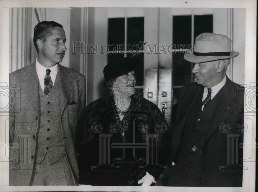 1938 Press Photo Civil Service Commission call at White House Samuel H Ordway