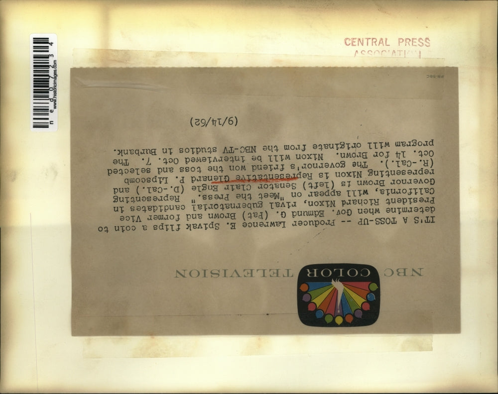 1962 Press Photo Producer Lawrence E. Spivak, Sen. Clair Engle, Glenard Lipscomb