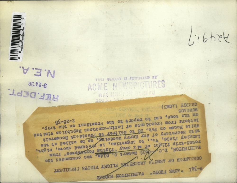 1938 Press Photo Wash DC Robert Olds & Sec of War Harry Woodring