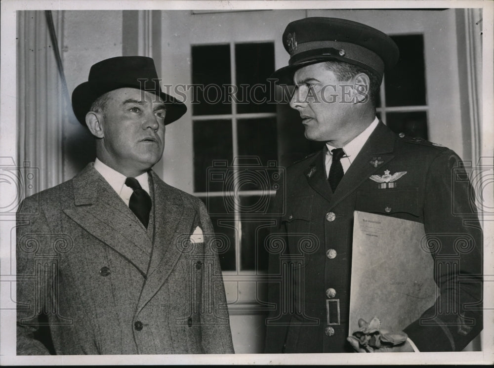 1938 Press Photo Sec of War Harry Woodring &amp; Lt Col Robert Olds- Historic Images