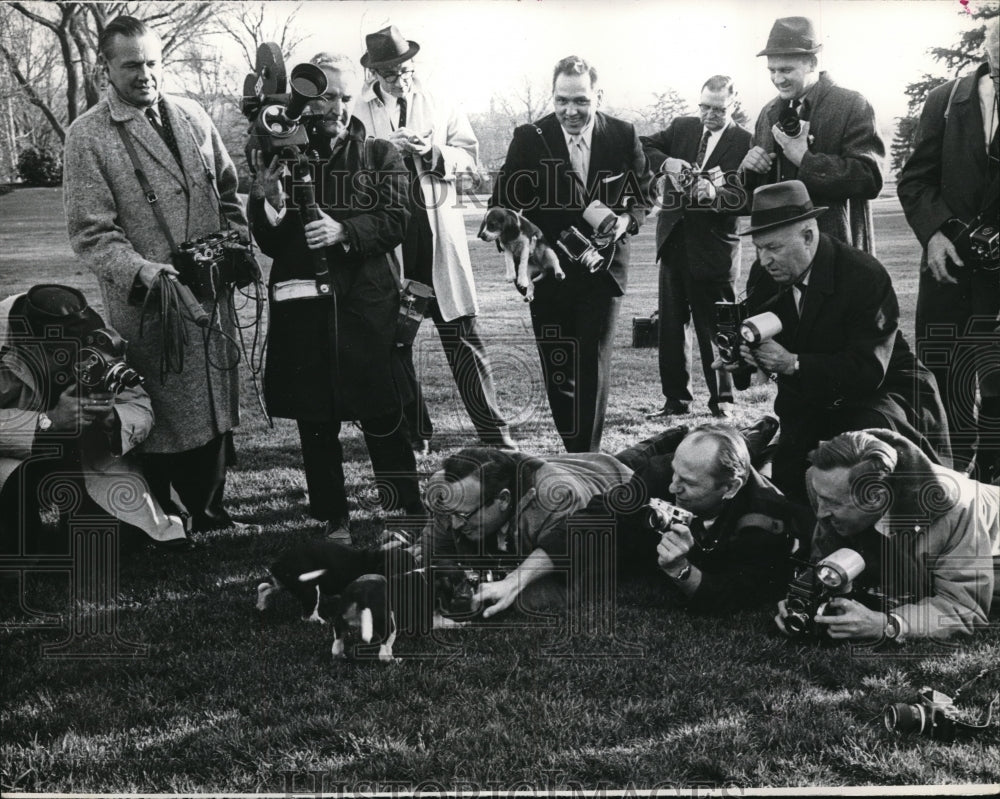 1966 Press Photo Him's Offspring at the White House Lawn