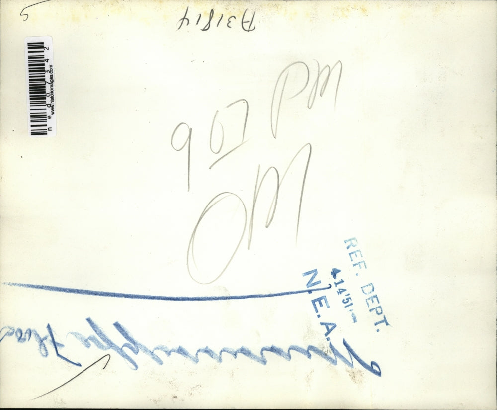 1951 Press Photo Mississipp floodwaters over a bridge