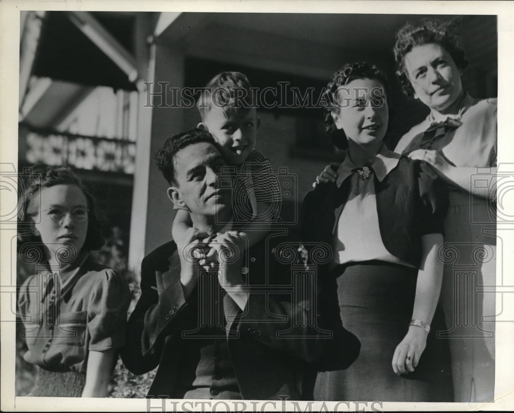 1939 Press Photo Marilynn, Elmo Summons, Jr, Gloria and Mrs.Summons