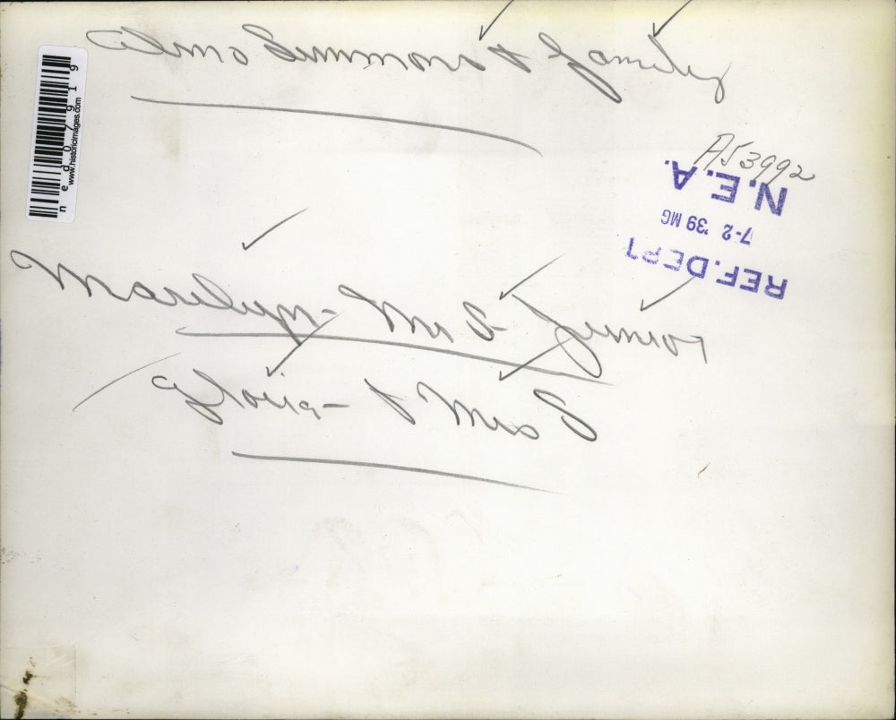 1939 Press Photo Marilynn, Elmo Summons, Jr, Gloria and Mrs.Summons