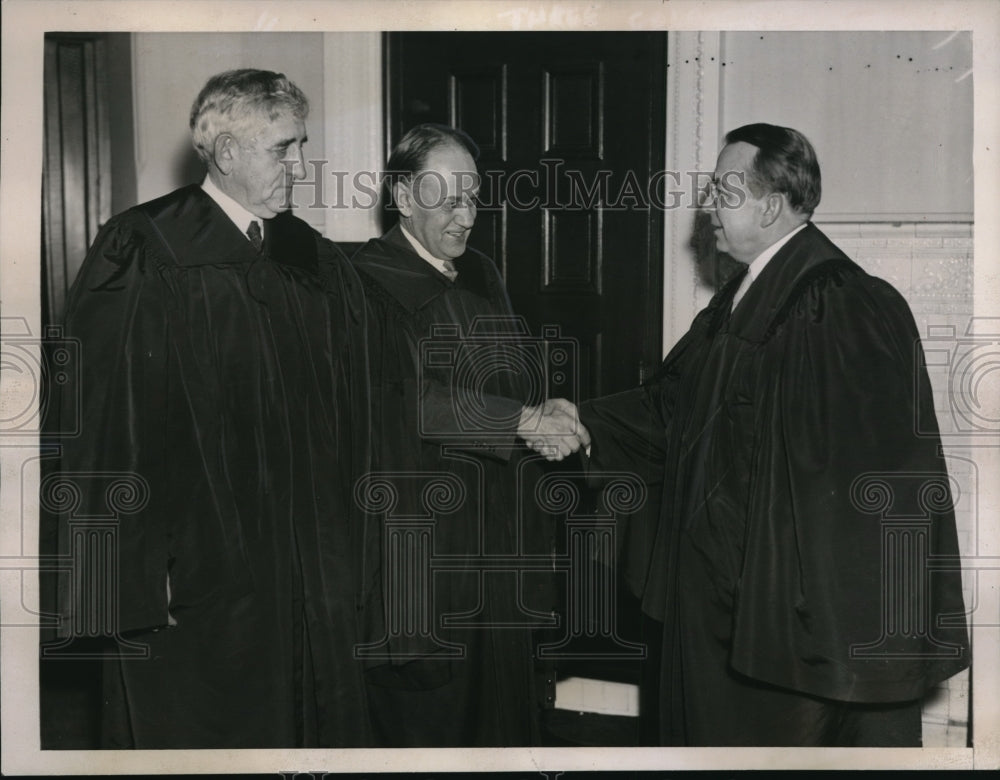 1936 Press Photo New Supreme Court Justices Pennsylvania Inducted
