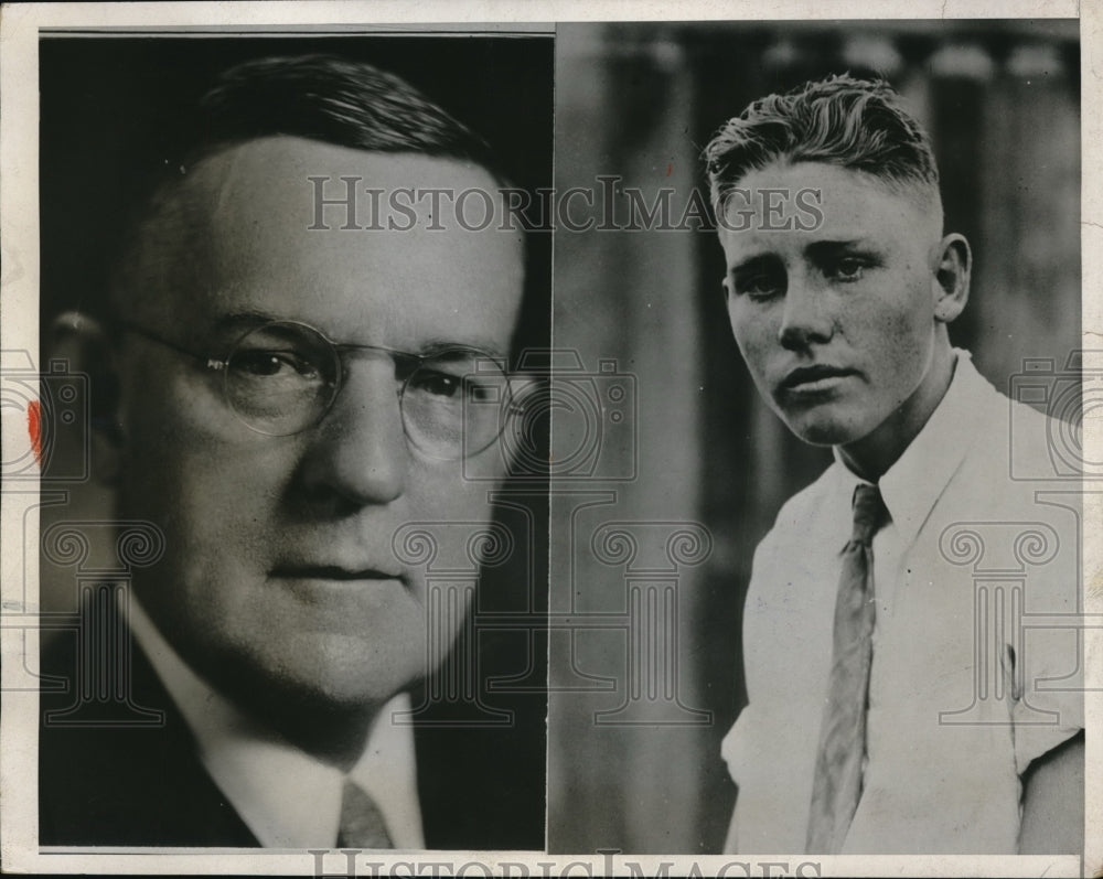 1933 Press Photo John King Ottley is directing for the manhunt of his kidnapper