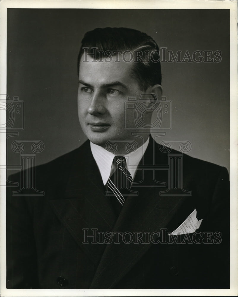 1942 Press Photo George Kemper Ogden organist & choirmaster