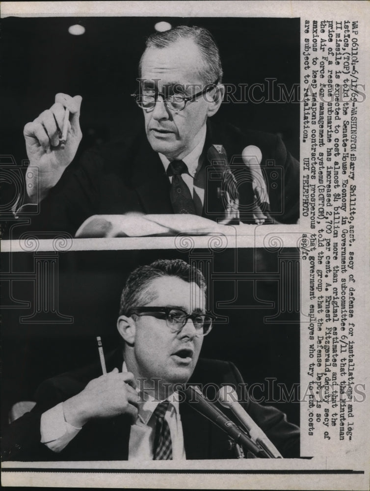 1962 Press Photo Wash DC Barry Shillite asst sec of defense