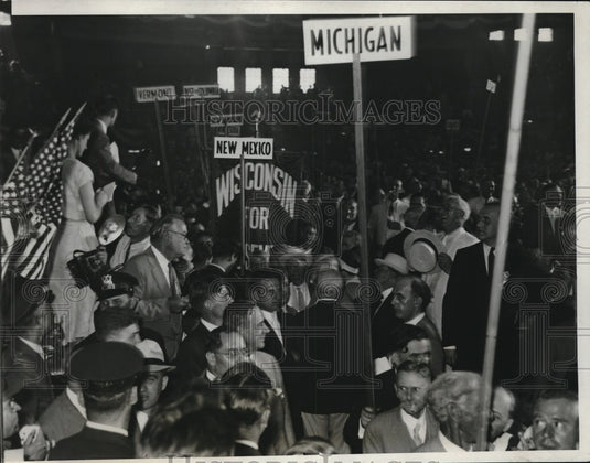 1932 Press Photo Convention Chicago Eighteenth Amendment Keynoter Barkley