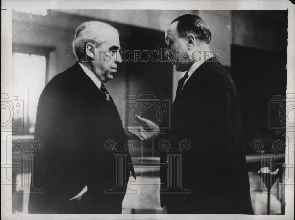 1939 Press Photo Geneva Switzerland Senor Del Vayo League Nations Palace