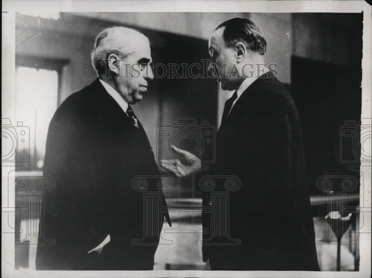 1939 Press Photo Geneva Switzerland Senor Del Vayo League Nations Palace