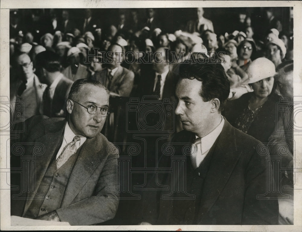 1933 Press Photo San Jose California David A Lamson Arthur M Free Attorney