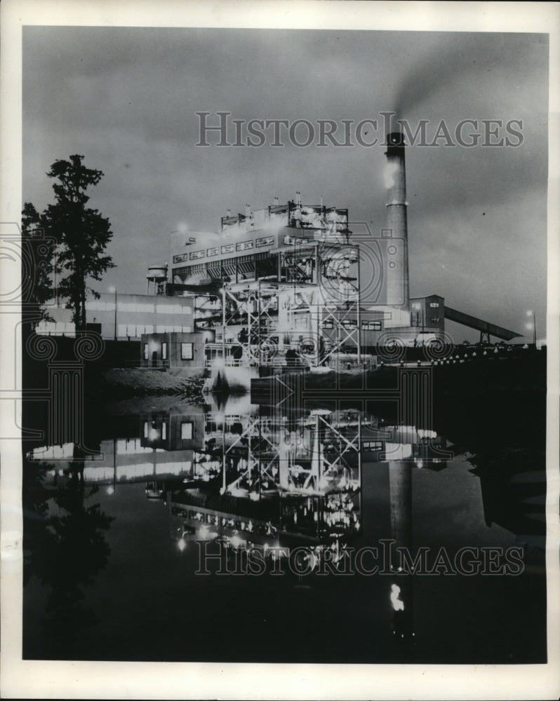 1950 Press Photo Lumberton North Carolina Plant of Carolina Power Light Company