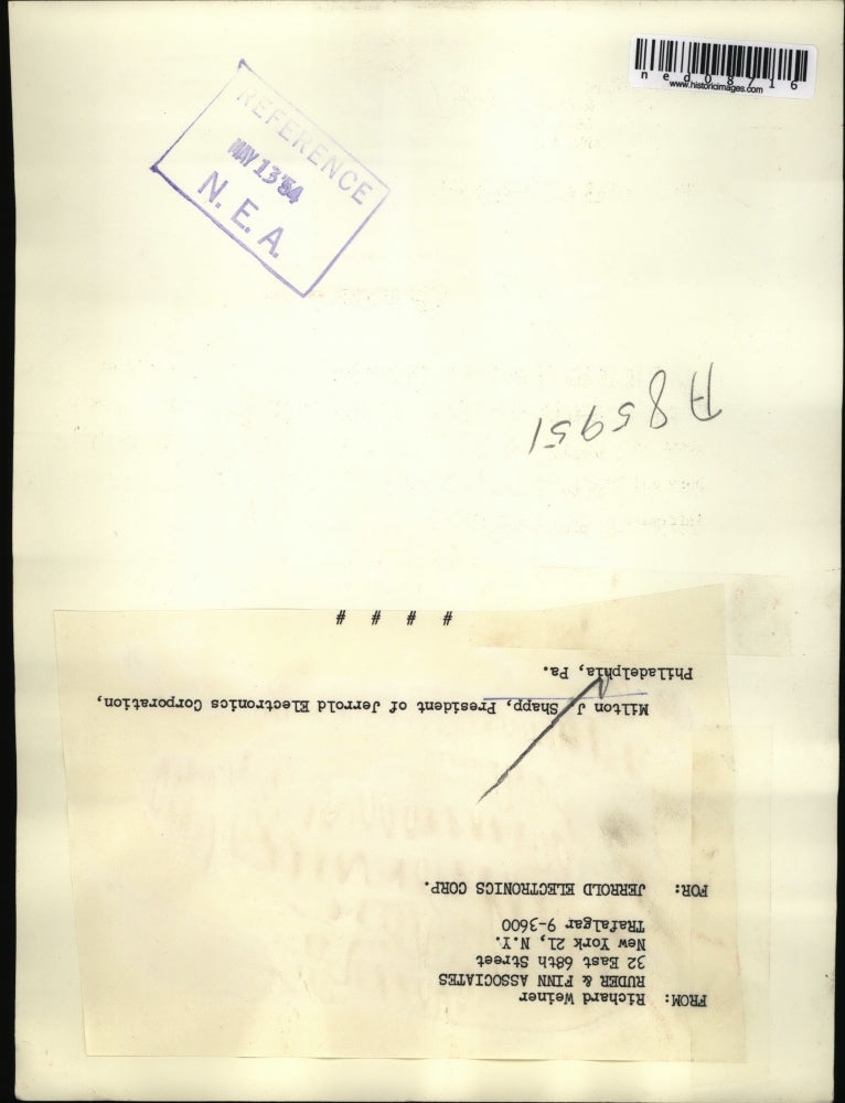 1954 Press Photo Milton J Shapp, President Of Jarrold Electronics Philadelphia