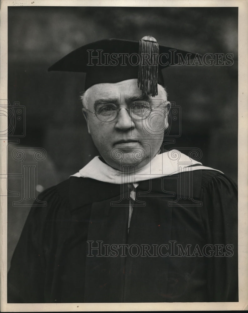 1929 Press Photo Sidney Wilson, Western Reserve University treasurer,
