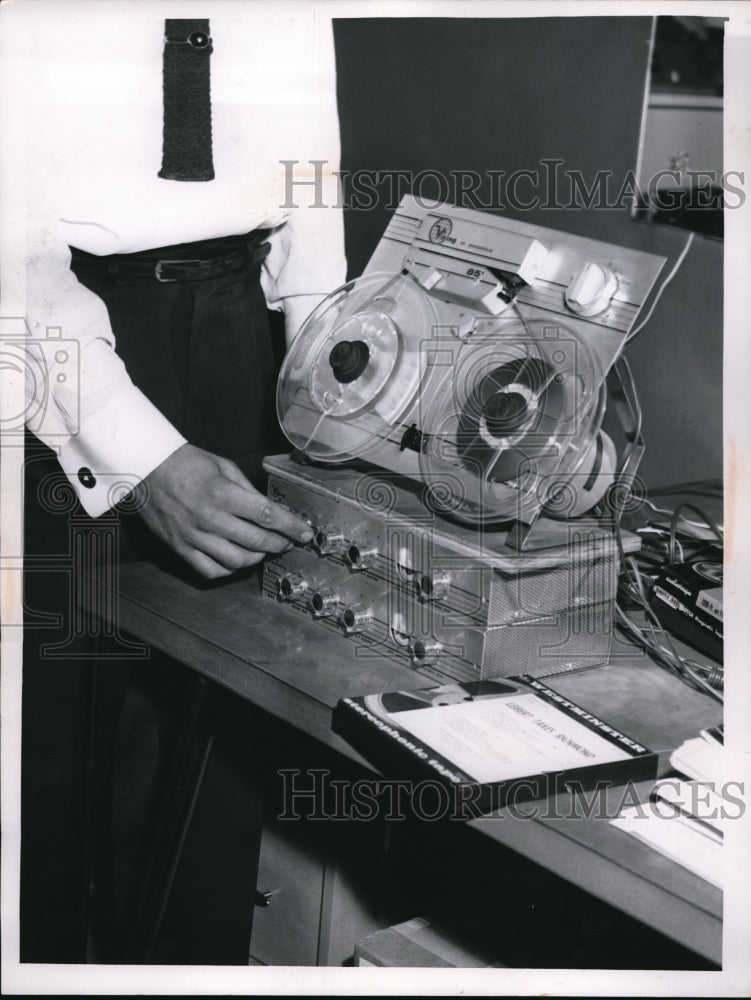 1959 Press Photo The Hi Fi Stereo Tape