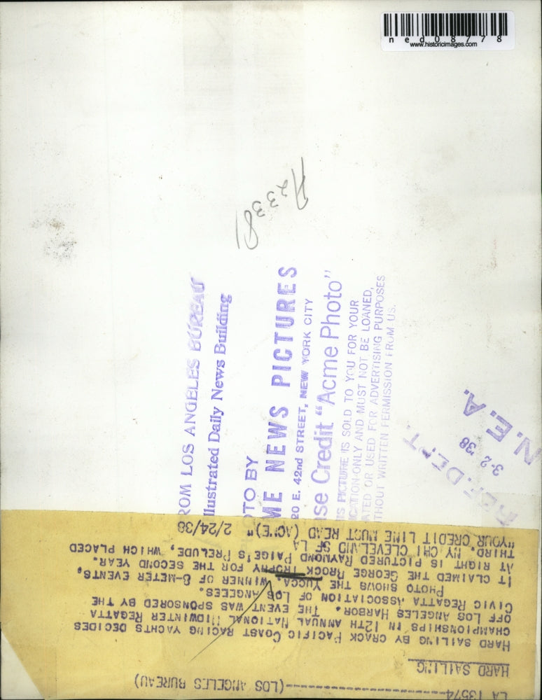 1938 Press Photo The winner of the George Brock trophy is the Yucca