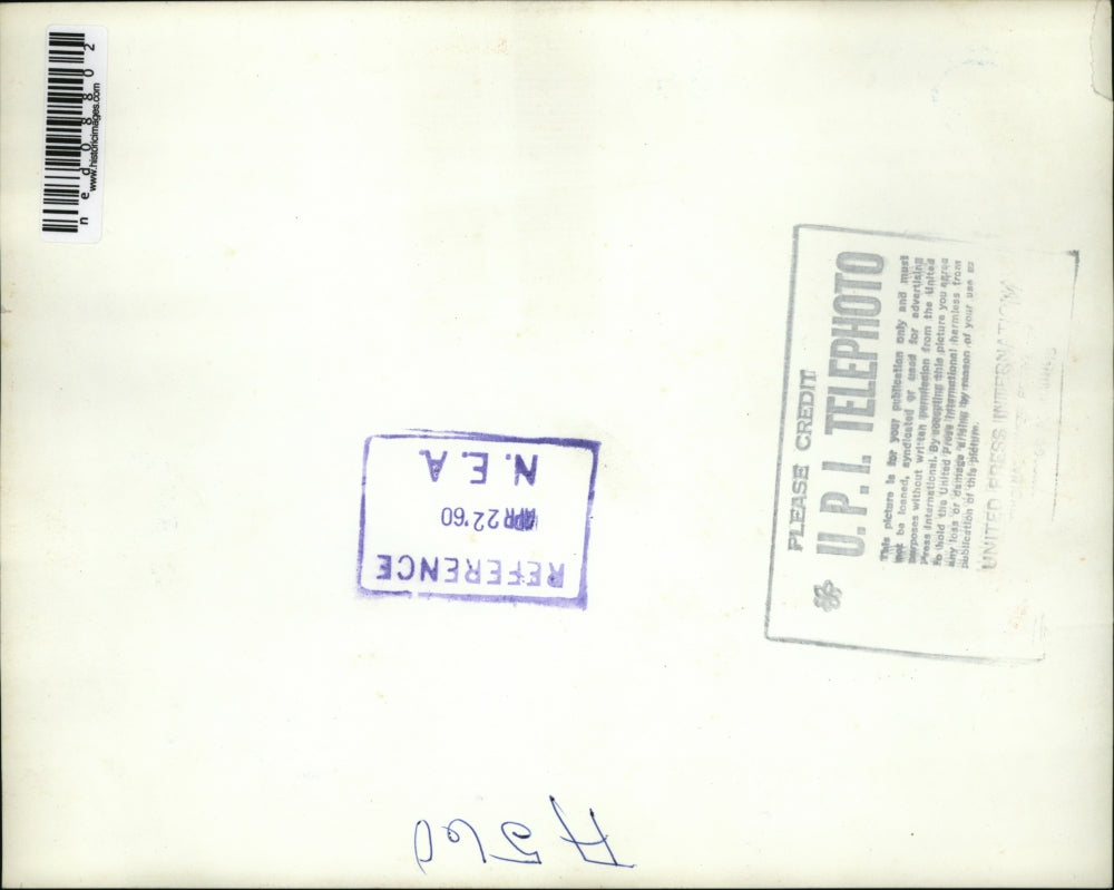 1960 Press Photo Washington DC Mr & Mrs William Hawley stand under Cherry