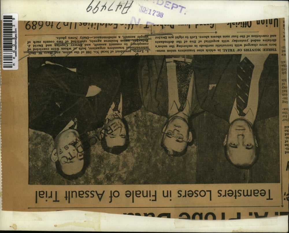 1938 Press Photo The union members were charge with terrorist methods