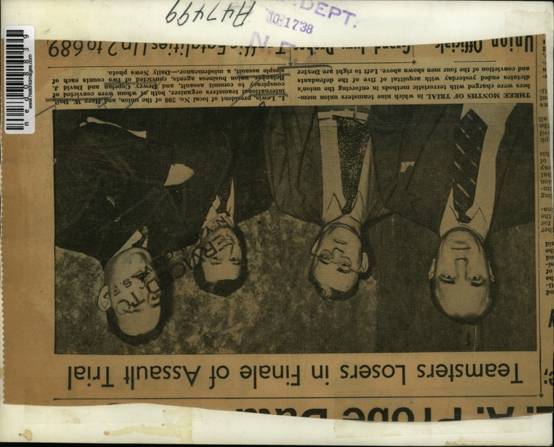 Load image into Gallery viewer, 1938 Press Photo The union members were charge with terrorist methods
