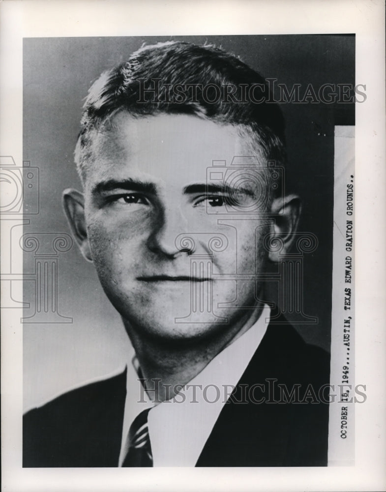 1949 Press Photo Edward Graydon Grounds in Austin, Texas
