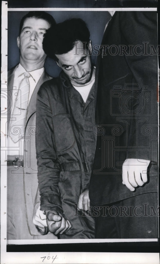 1956 Press Photo Authorities in New York readying for speedy trial for Angelo Jo