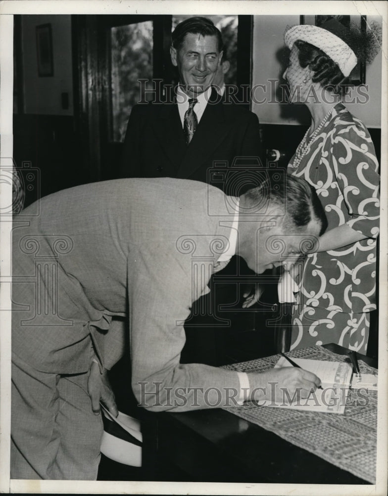1939 Press Photo Denmark Crown Prince Frederick, Princess Ingrid, Rev A Muller