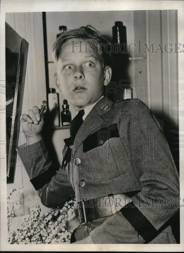 1938 Media Photo Atlanta Ga Winship Pitts, age 14 routed thugs from home