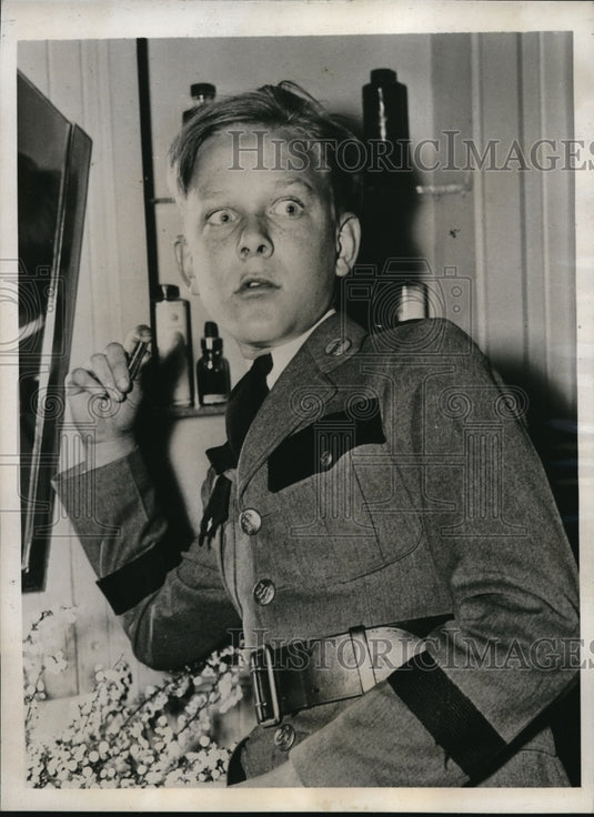 1938 Media Photo Atlanta Ga Winship Pitts, age 14 routed thugs from home