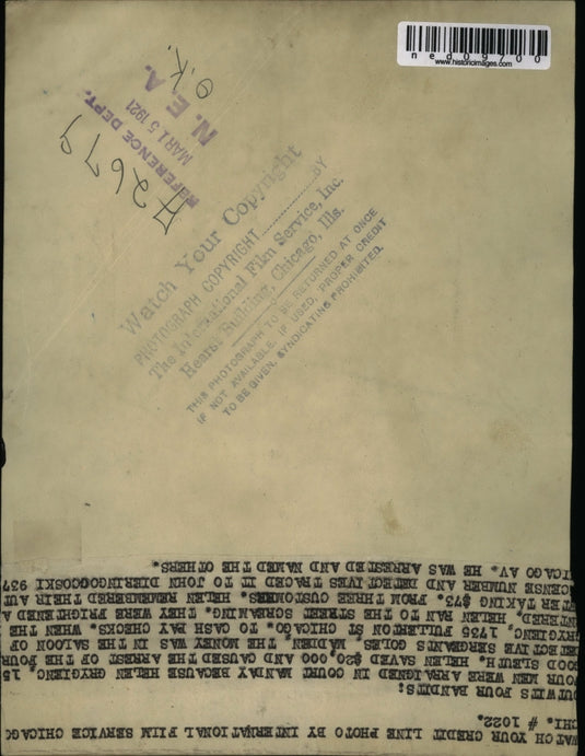 1921 Press Photo Three men were charged in court because of Helen Sleuth