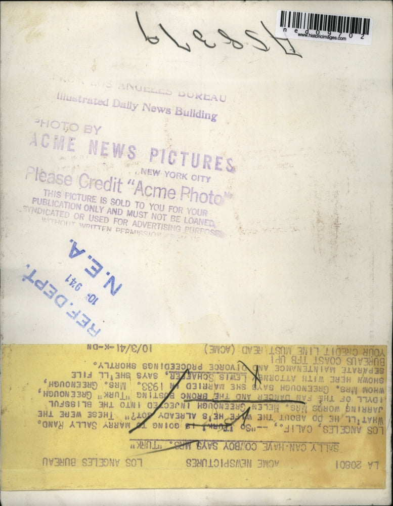 1941 Media Photo Mrs Helen Greenough and her attorney Lewis Schaffer - ned09702