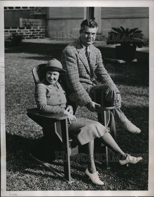 1938 Press Photo Charles H Griffin Of New Rochelle New York At Bermuda Hotel.