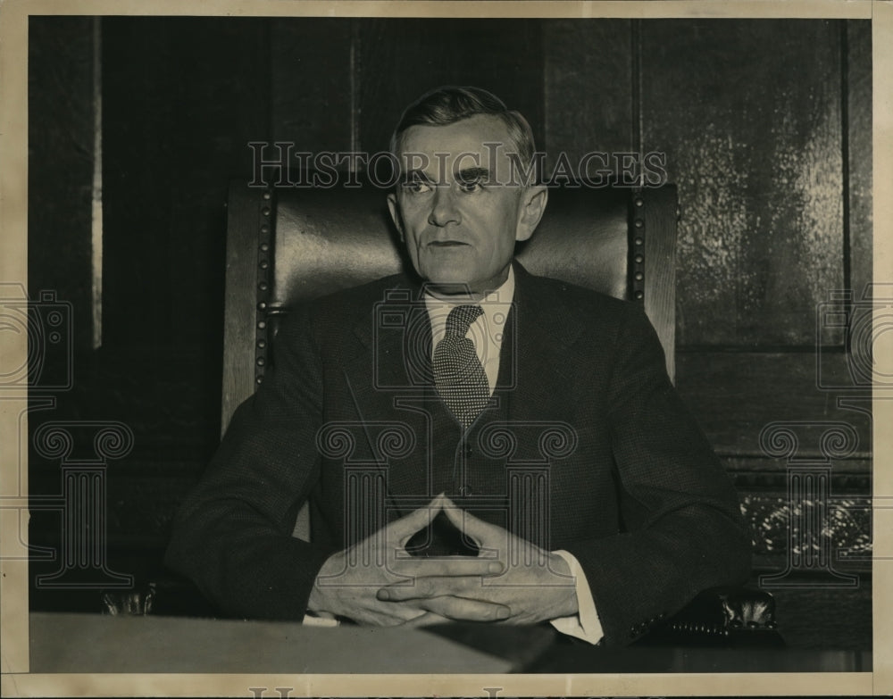 1937 Press Photo Judge Lynn B. Griffiths of Trumbull County in Ohio