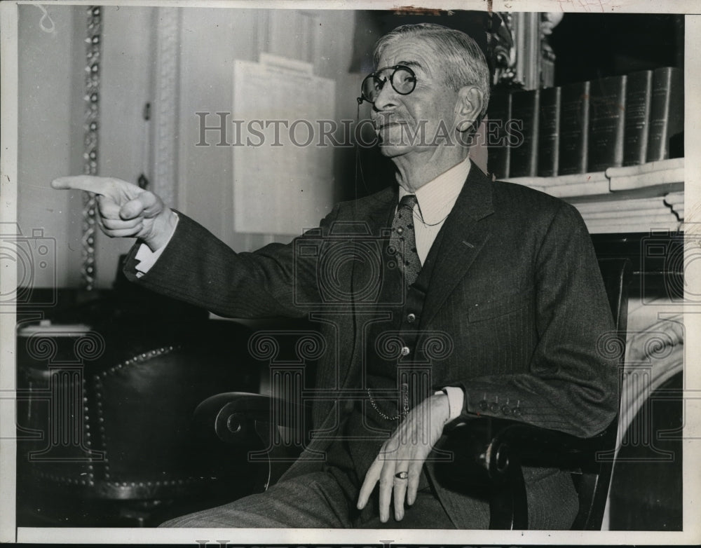 1935 Press Photo Claude A Swanson Sec of the Navy