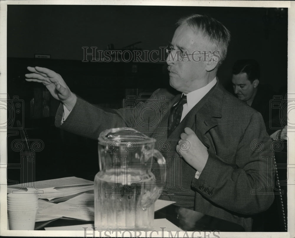1942 Press Photo Secy of War Henry Stimson wants Draft age lowered