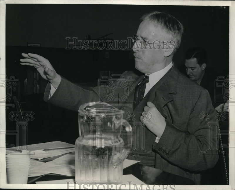 Load image into Gallery viewer, 1942 Press Photo Secy of War Henry Stimson wants Draft age lowered
