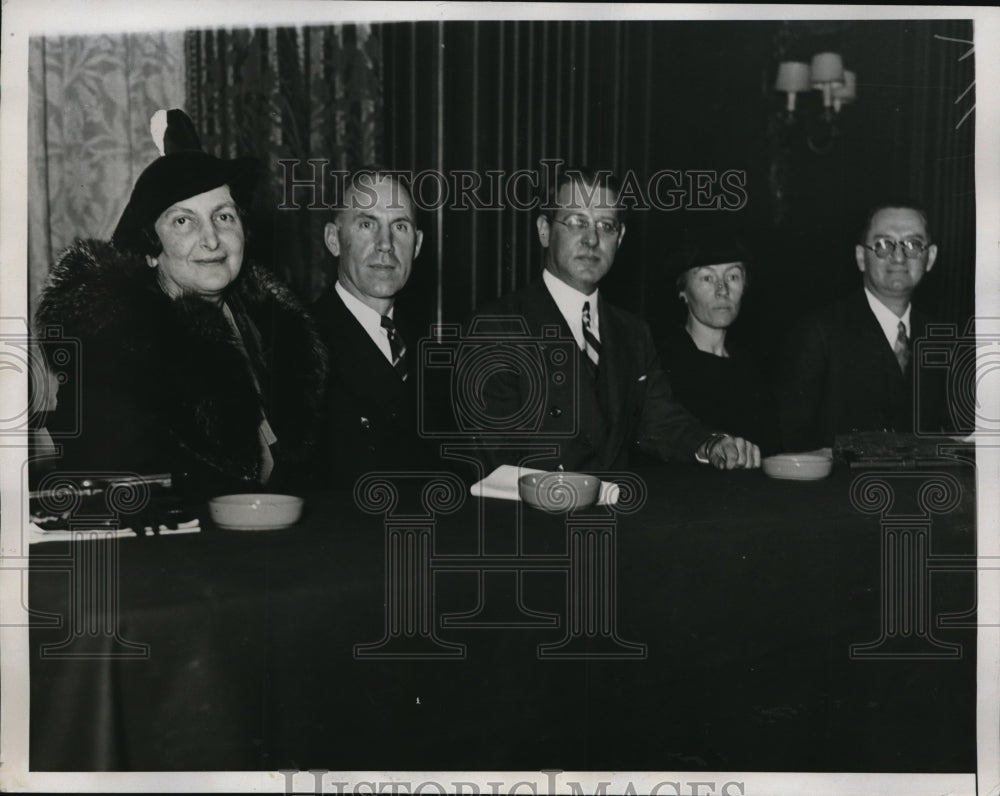 1935 Press Photo NAtl Conference on Childrens Needsm Gruwenberg,Hechy
