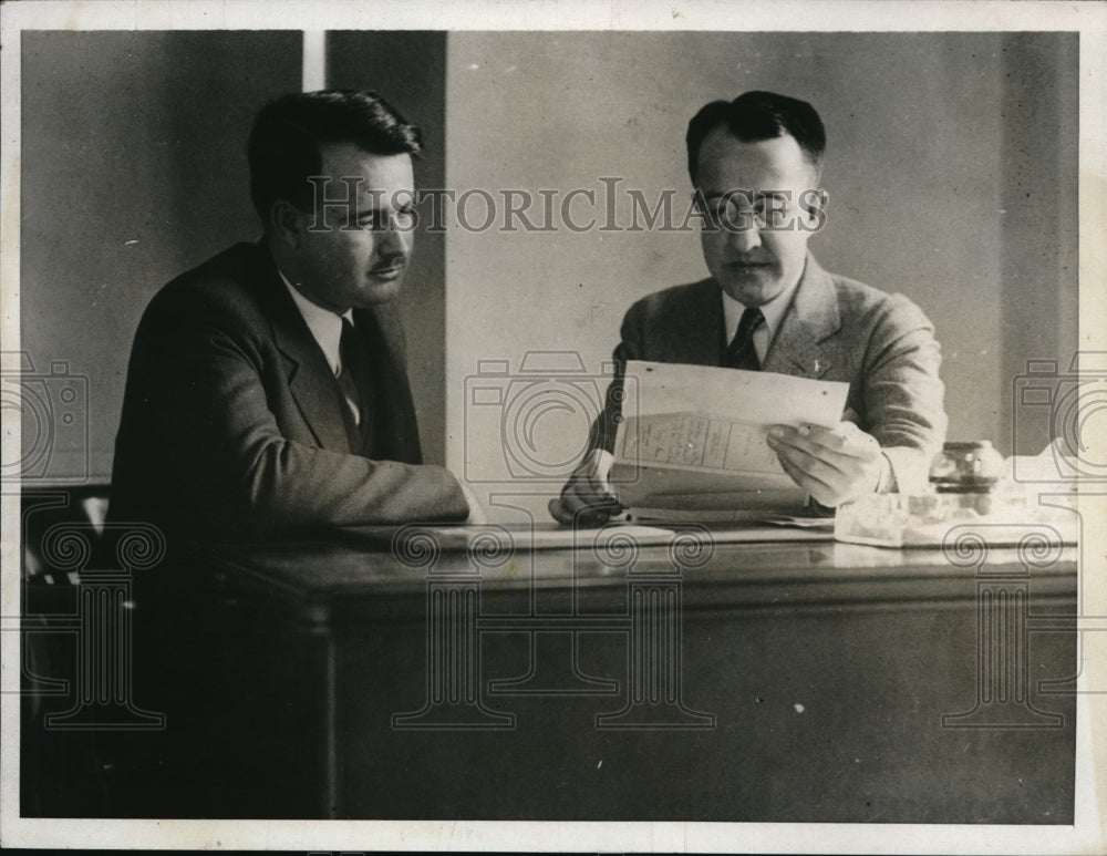 1932 Media Photo Edward Allen & Phila Pa DA David Groschem