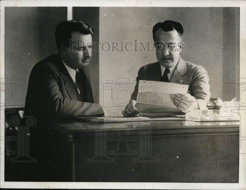 Load image into Gallery viewer, 1932 Media Photo Edward Allen &amp; Phila Pa DA David Groschem

