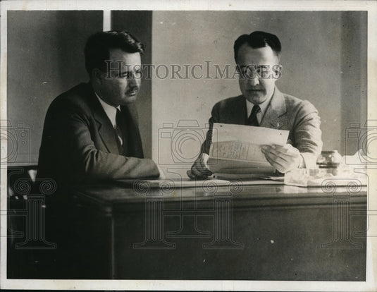 1932 Media Photo Edward Allen & Phila Pa DA David Groschem